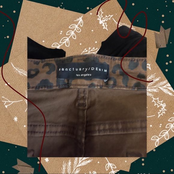 Sanctuary leopard skinny jeans. Size 16W. NWOT - Picture 4 of 5